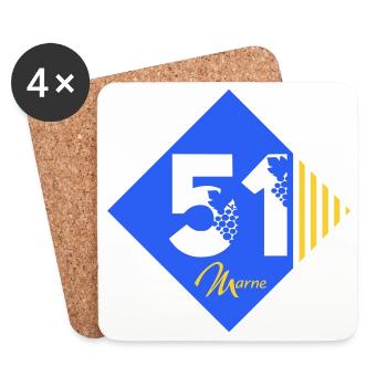 51 - Untersetzer (4er-Set) - Weiß - Vorne