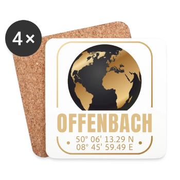 Offenbach - Untersetzer (4er-Set) - Weiß - Vorne