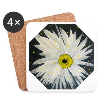 Black and White Design - Coasters (set of 4) - white - Front