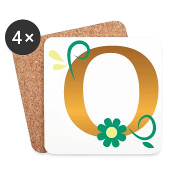 O - Untersetzer (4er-Set) - Weiß - Vorne