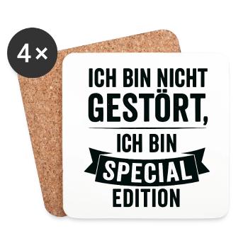 Je suis édition spéciale - Dessous de verre (lot de 4) - blanc - Devant