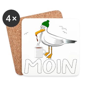 Möve MOIN - Untersetzer (4er-Set) - Weiß - Vorne