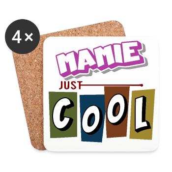 Mamie just cool - Dessous de verre (lot de 4) - blanc - Devant
