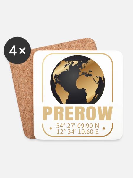 Prerow - Untersetzer (4er-Set) - Weiß