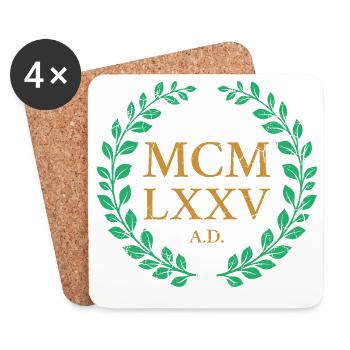 MCMLXXV - 1975 - Coasters (set of 4) - white - Front