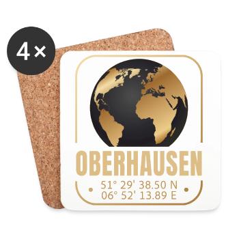 Oberhausen - Untersetzer (4er-Set) - Weiß - Vorne