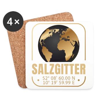 Salzgitter - Untersetzer (4er-Set) - Weiß - Vorne