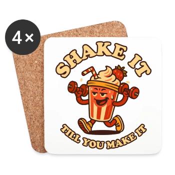 Shake It Till You Make It - Coasters (set of 4) - white - Front