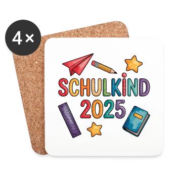 School enrollment 2025 - Coasters (set of 4) - white - Front