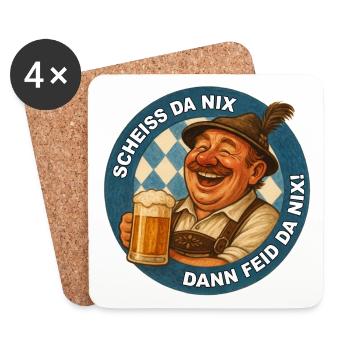 FUCK THERE NOTHING THEN FEIDE THERE NOTHING! - Coasters (set of 4) - white - Front