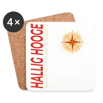 Hallig Hooge - Untersetzer (4er-Set) - Weiß - Vorne