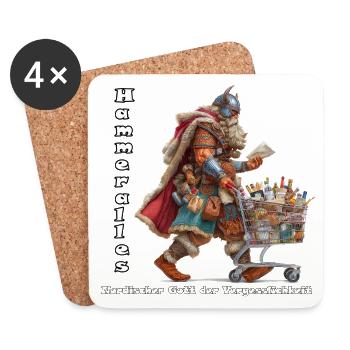 Norse Deity of Memory Weakness - Coasters (set of 4) - white - Front