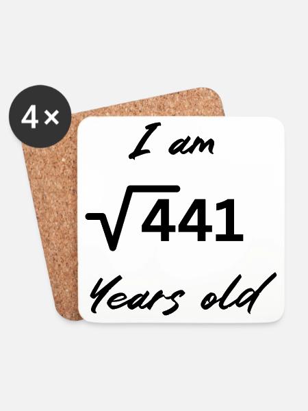 I am 21 Years old - Untersetzer (4er-Set) - Weiß