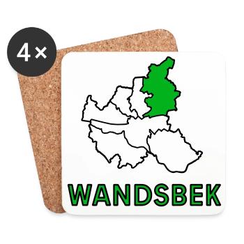 Wandsbek, un quartier de Hambourg - Dessous de verre (lot de 4) - blanc - Devant