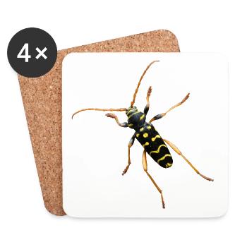 Oak ram buck - Coasters (set of 4) - white - Front