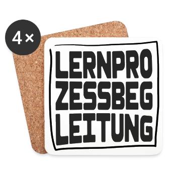 Lernprozessbegleitung - Untersetzer (4er-Set) - Weiß - Vorne