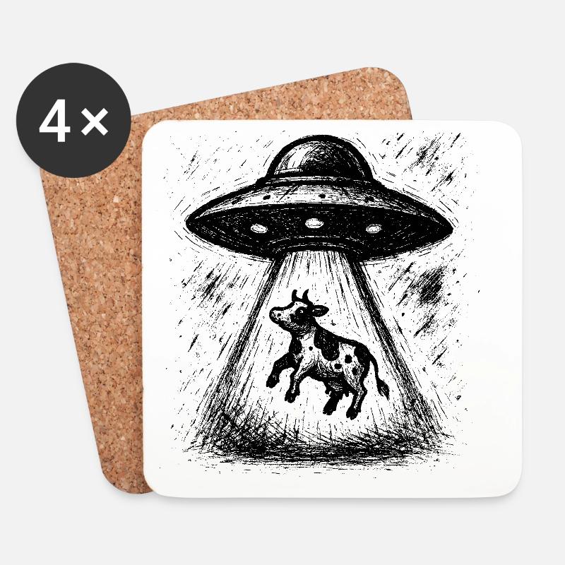 Möge die Milch mit dir sein - Untersetzer (4er-Set) - Weiß