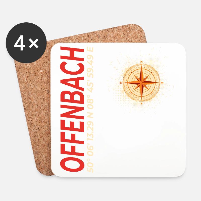 Offenbach - Untersetzer (4er-Set) - Weiß