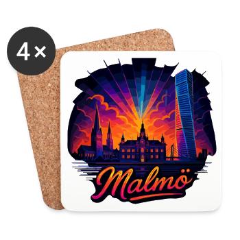 Malmö City Sweden Cool Epic Gift - Coasters (set of 4) - white - Front