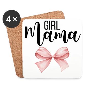 Fille Maman, Fille Maman - Dessous de verre (lot de 4) - blanc - Devant