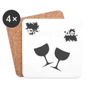 Pälzer Mädel - Untersetzer (4er-Set) - Weiß - Vorne
