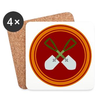 Spaten Emblem - Untersetzer (4er-Set) - Weiß - Vorne