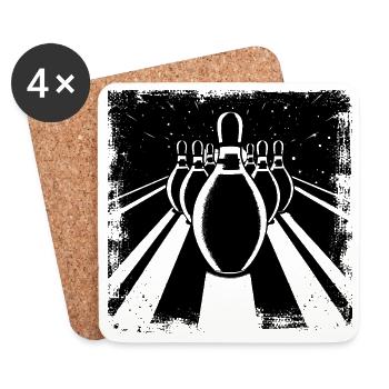 Cône - Dessous de verre (lot de 4) - blanc - Devant