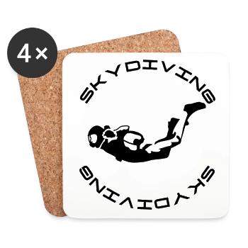 Skydiver - Coasters (set of 4) - white - Front