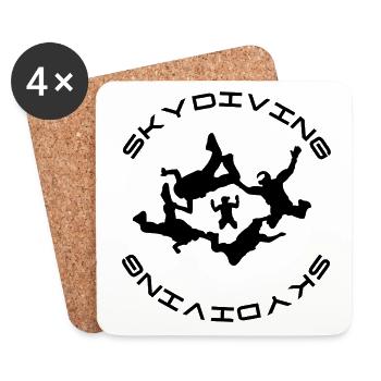Skydiving - Coasters (set of 4) - white - Front