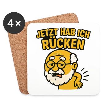 Jetzt hab ich...witziges Motiv - Untersetzer (4er-Set) - Weiß - Vorne