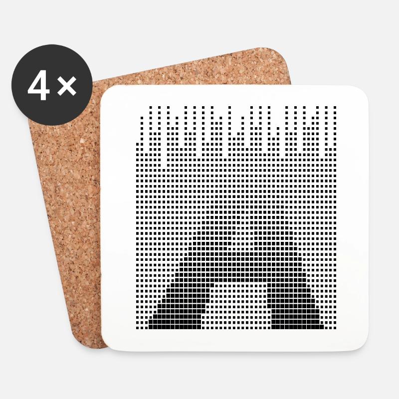 Letter A, Name, der Buchstabe A - Untersetzer (4er-Set) - Weiß
