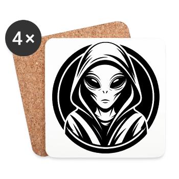 Alien - Coasters (set of 4) - white - Front