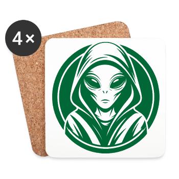 Alien - Coasters (set of 4) - white - Front