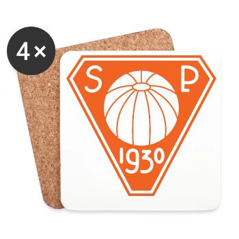 Vintage Sport Emblem Design SP 1930 - Untersetzer (4er-Set) - Weiß - Vorne