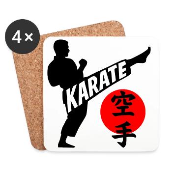 Karate - Coasters (set of 4) - white - Front