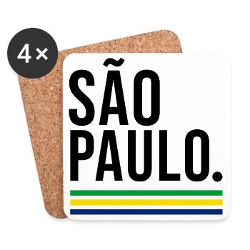 SÃO PAULO – Brazil Urban Colors - Untersetzer (4er-Set) - Weiß - Vorne