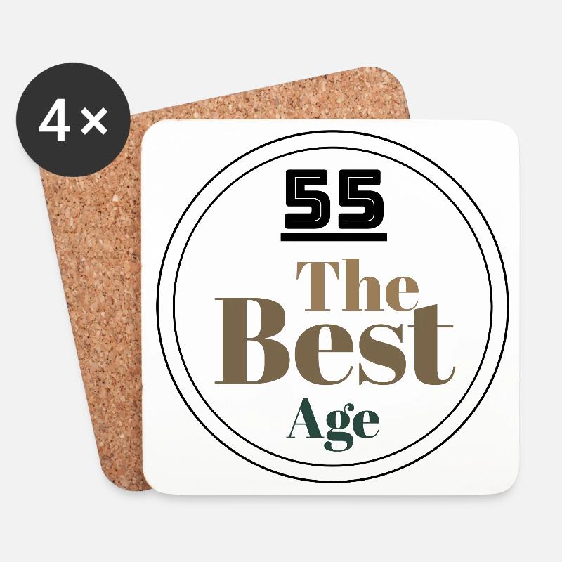 The best Age serie - Untersetzer (4er-Set) - Weiß