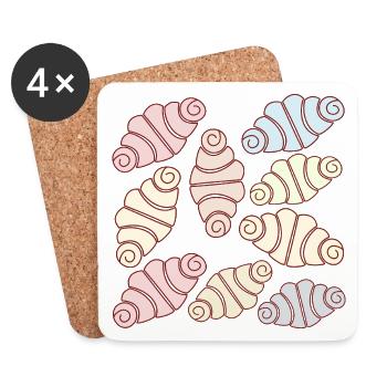 FRANZBRÖTCHEN GESCHENKE GEBÄCK - Untersetzer (4er-Set) - Weiß - Vorne