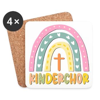 KINDERCHOR CHRISTLICHER GLAUBE - Untersetzer (4er-Set) - Weiß - Vorne