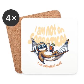 i am sabbatical - Untersetzer (4er-Set) - Weiß - Vorne