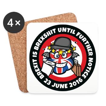 No Brexit! - Coasters (set of 4) - white - Front