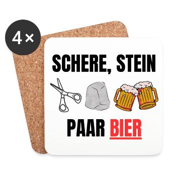 blockedName - Untersetzer (4er-Set) - Weiß - Vorne