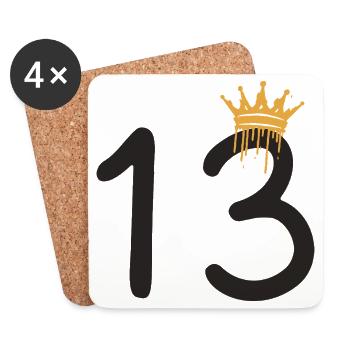 13 - Untersetzer (4er-Set) - Weiß - Vorne