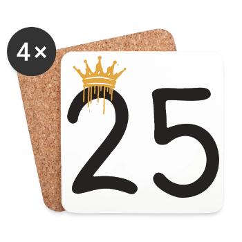 25 - Untersetzer (4er-Set) - Weiß - Vorne