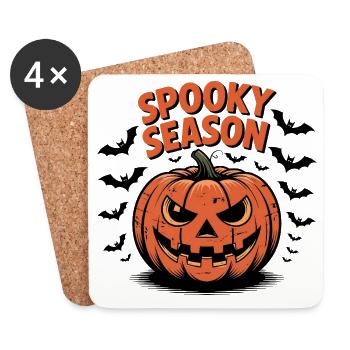 Spooky Season Pumpkin - Coasters (set of 4) - white - Front