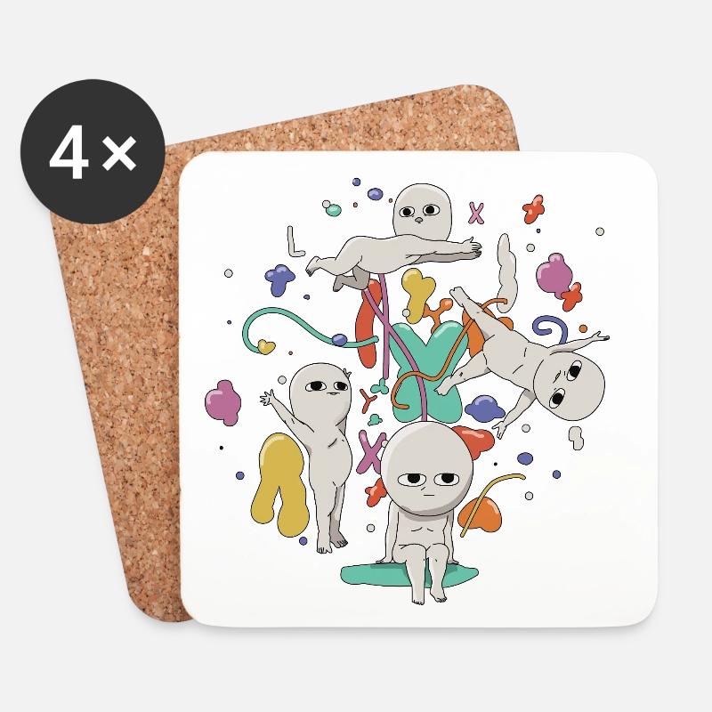 hallucination - Coasters (set of 4) - white