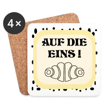 HAMBURG FRANZBRÖTCHEN EINS - Untersetzer (4er-Set) - Weiß - Vorne