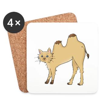 Cat-meau - Untersetzer (4er-Set) - Weiß - Vorne