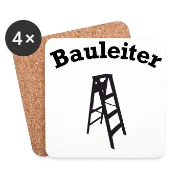 Construction Manager Head Pun Building House Construction Construction Site - Coasters (set of 4) - white - Front