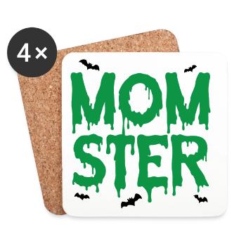 maman - Dessous de verre (lot de 4) - blanc - Devant